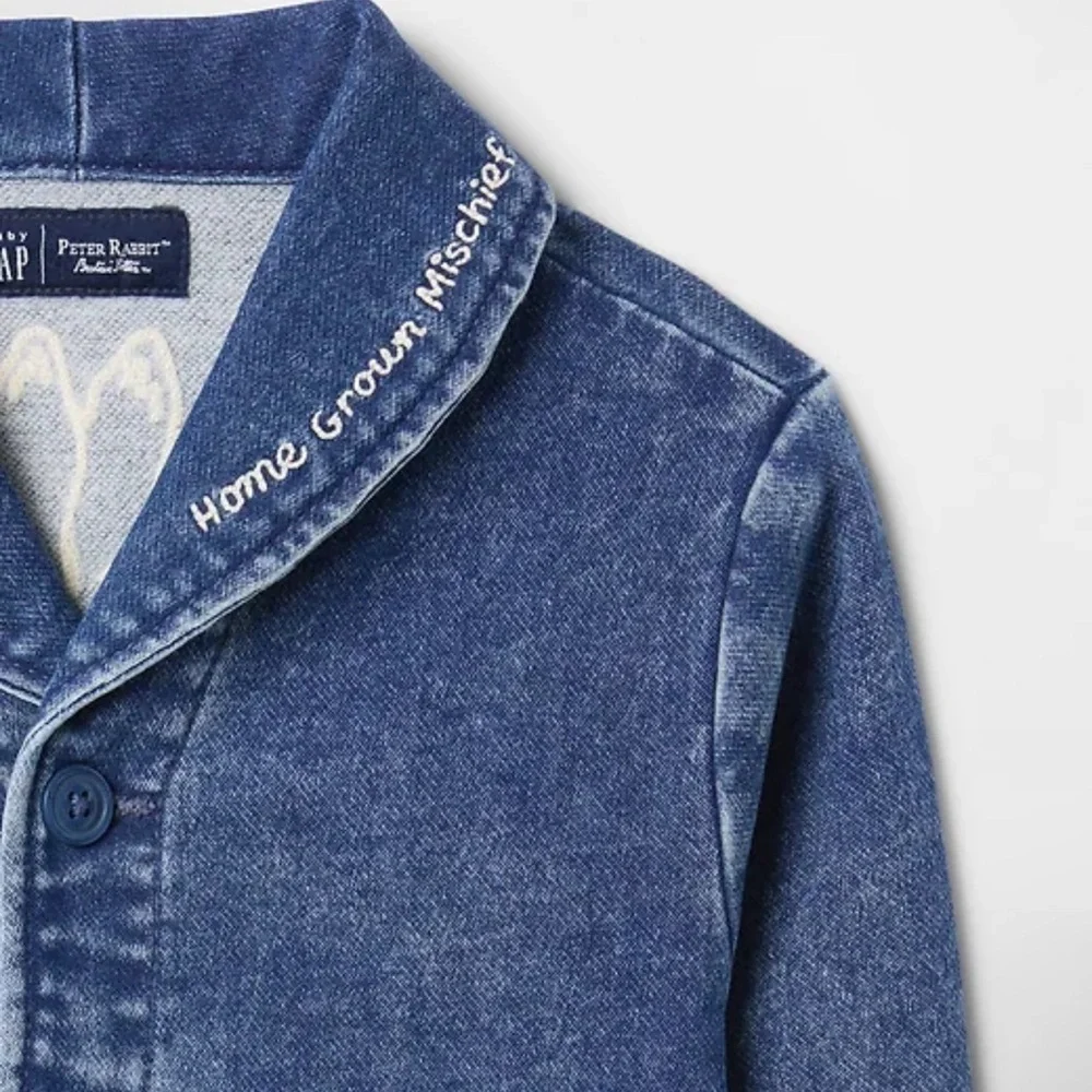GAP Kids Denim Jacket with Bunny Design Easter and more! Rabbit